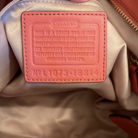 COACH -Kristin leather East/west hobo tote - EUC - Picture 3 of 10